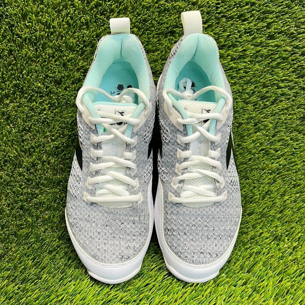 Diadora S.Shot 2W Clay Womens Size 8.5 Gray White Running Tennis Shoes Sneakers - Picture 5 of 10